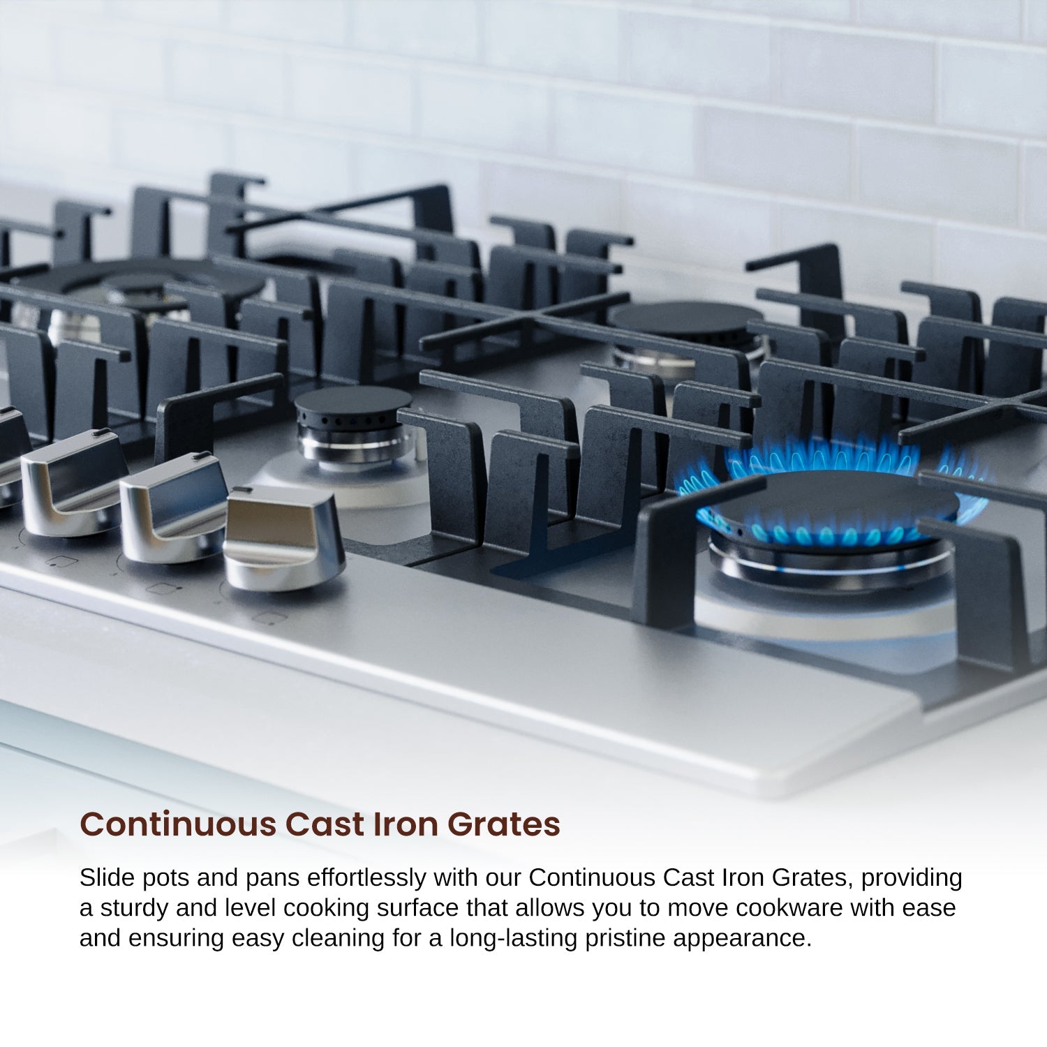 Rangaire 30" Gas Cooktop 5 Burners Stainless Steel RCG301S - Tampa Home & Garden Store