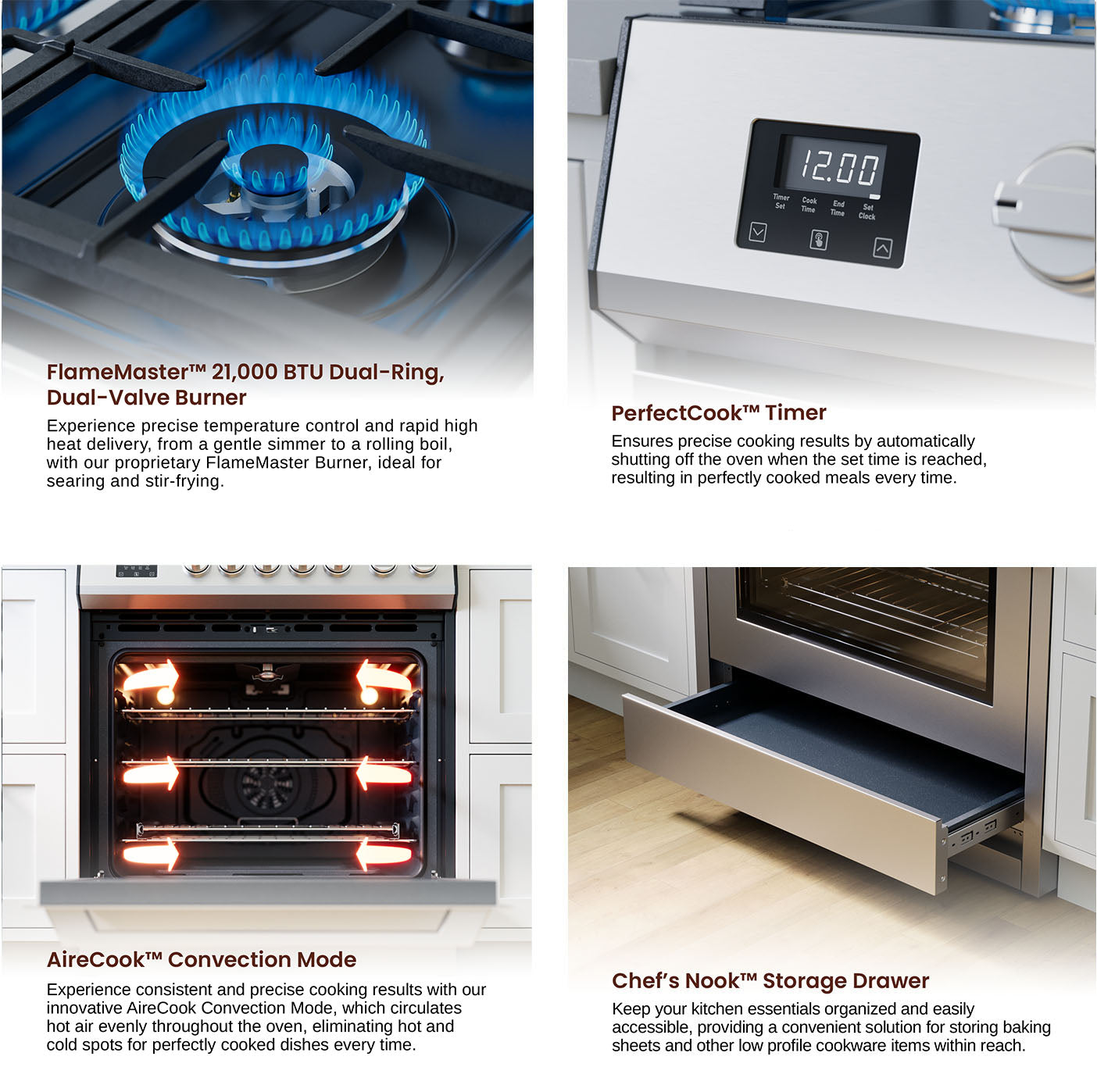 Rangaire 30" Gas Range Convection Oven Slide-in Stainless Steel RRG303TS - Tampa Home & Garden Store