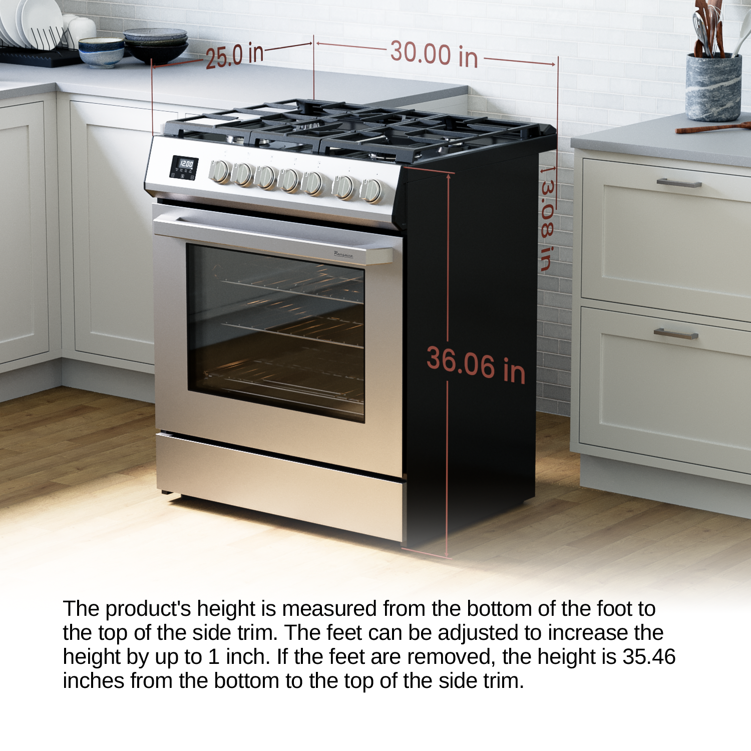 Rangaire 30" Gas Range Convection Oven Slide-in Stainless Steel RRG303TS - Tampa Home & Garden Store