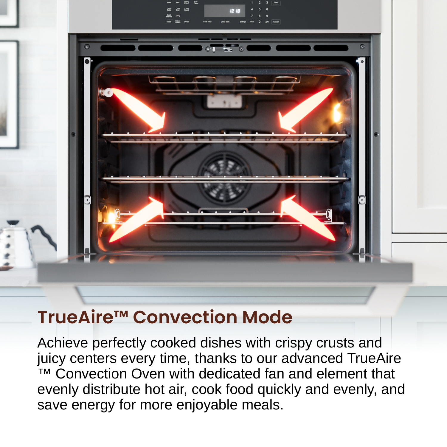 Rangaire 30" Single Electric Wall Oven Self-cleaning Air Fry True Convection Stainless Steel RWOS301GS - Tampa Home & Garden Store