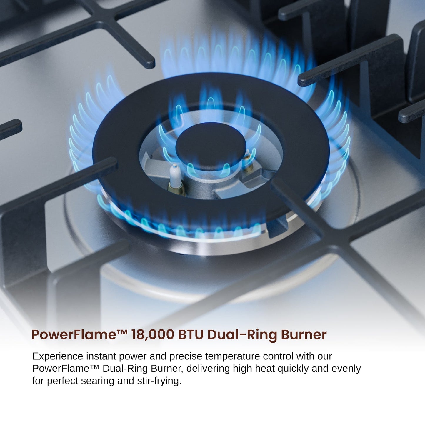 Rangaire 34" Gas Cooktop 5 Burners Stainless Steel RCG341S - Tampa Home & Garden Store