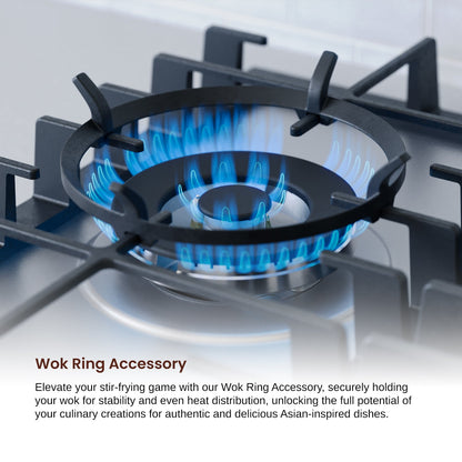 Rangaire 34" Gas Cooktop 5 Burners Stainless Steel RCG341S - Tampa Home & Garden Store