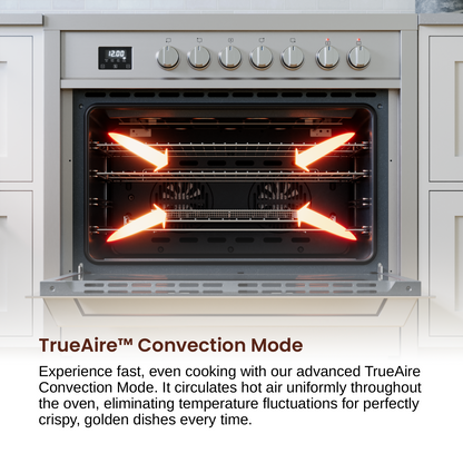 Rangaire 36" Electric Range Convection Oven Freestanding Stainless Steel RRE361TS - Tampa Home & Garden Store