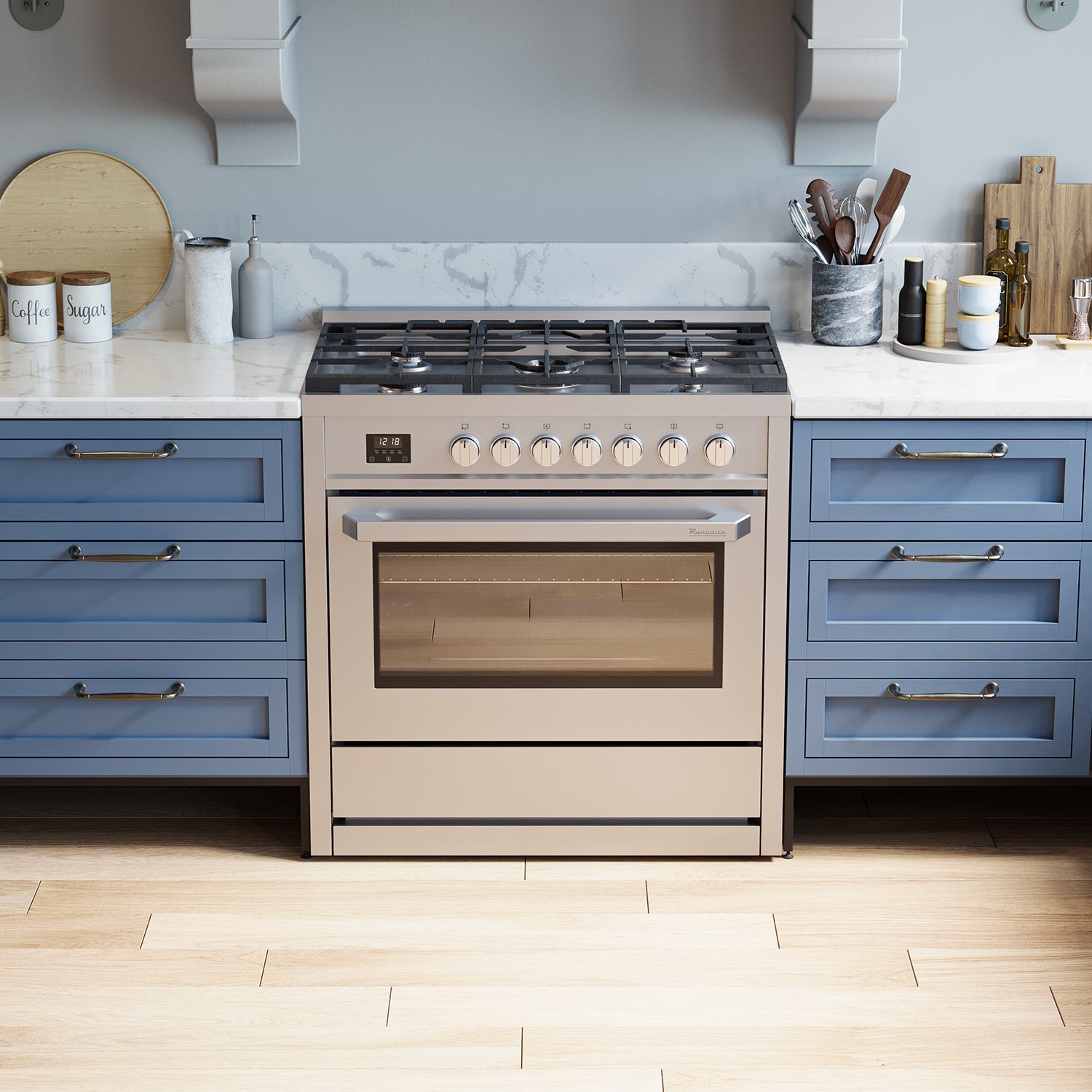Rangaire 36" Gas Range Convection Oven Freestanding Stainless Steel RRG361TS - Tampa Home & Garden Store