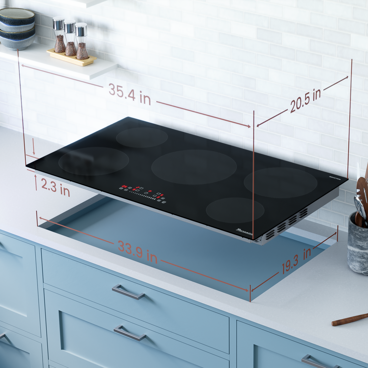 Rangaire 36" Induction Cooktop 5 Burners RCI361S - Tampa Home & Garden Store