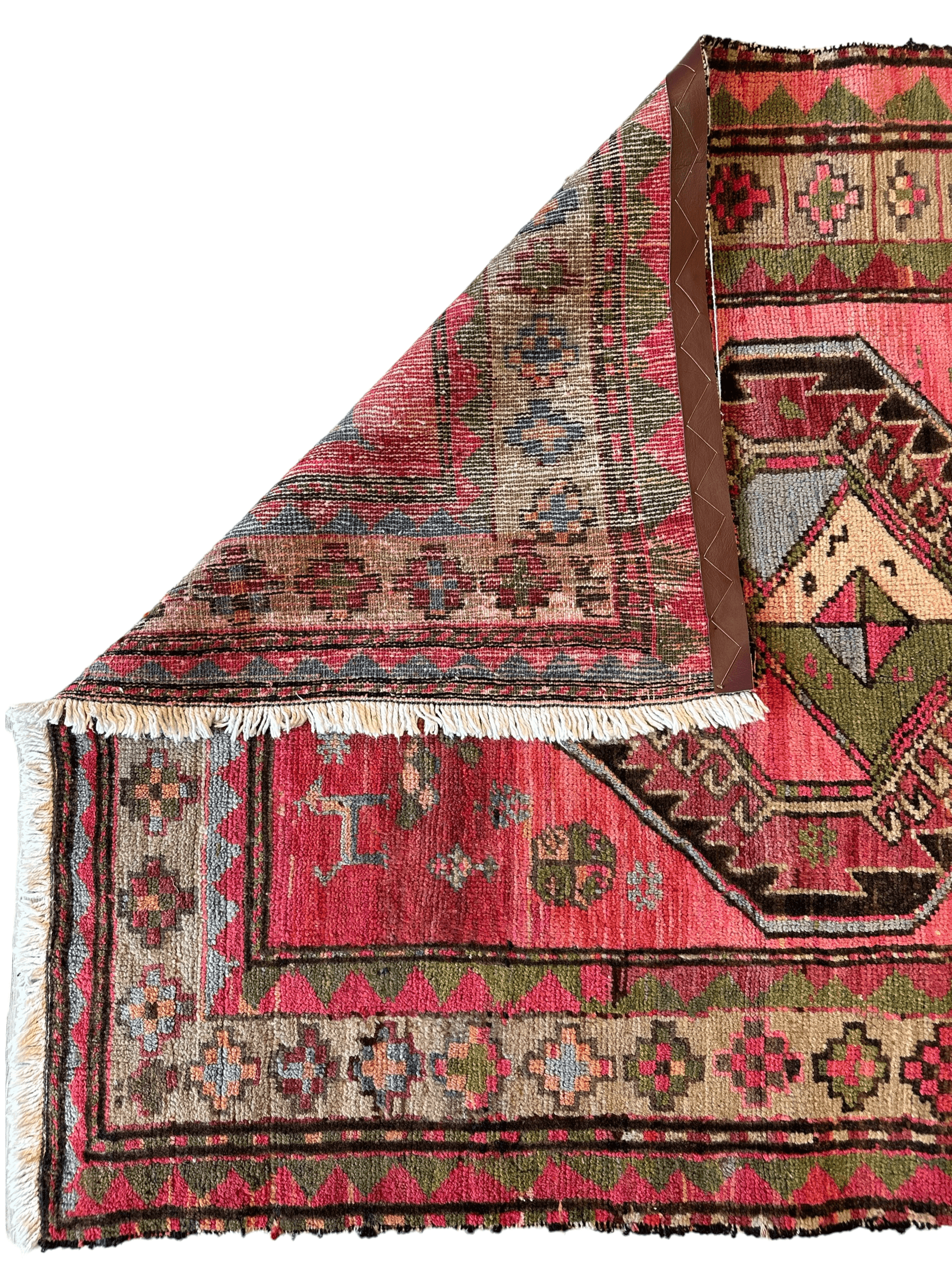 Rare Antique Handmade Caucasian Runner Rug 3’7" x 9’2" - Tampa Home & Garden Store