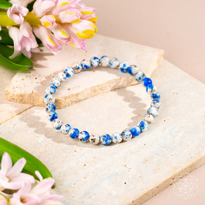 Bracelet rare en pierre K2, symbole d'aventure spirituelle | 6 mm