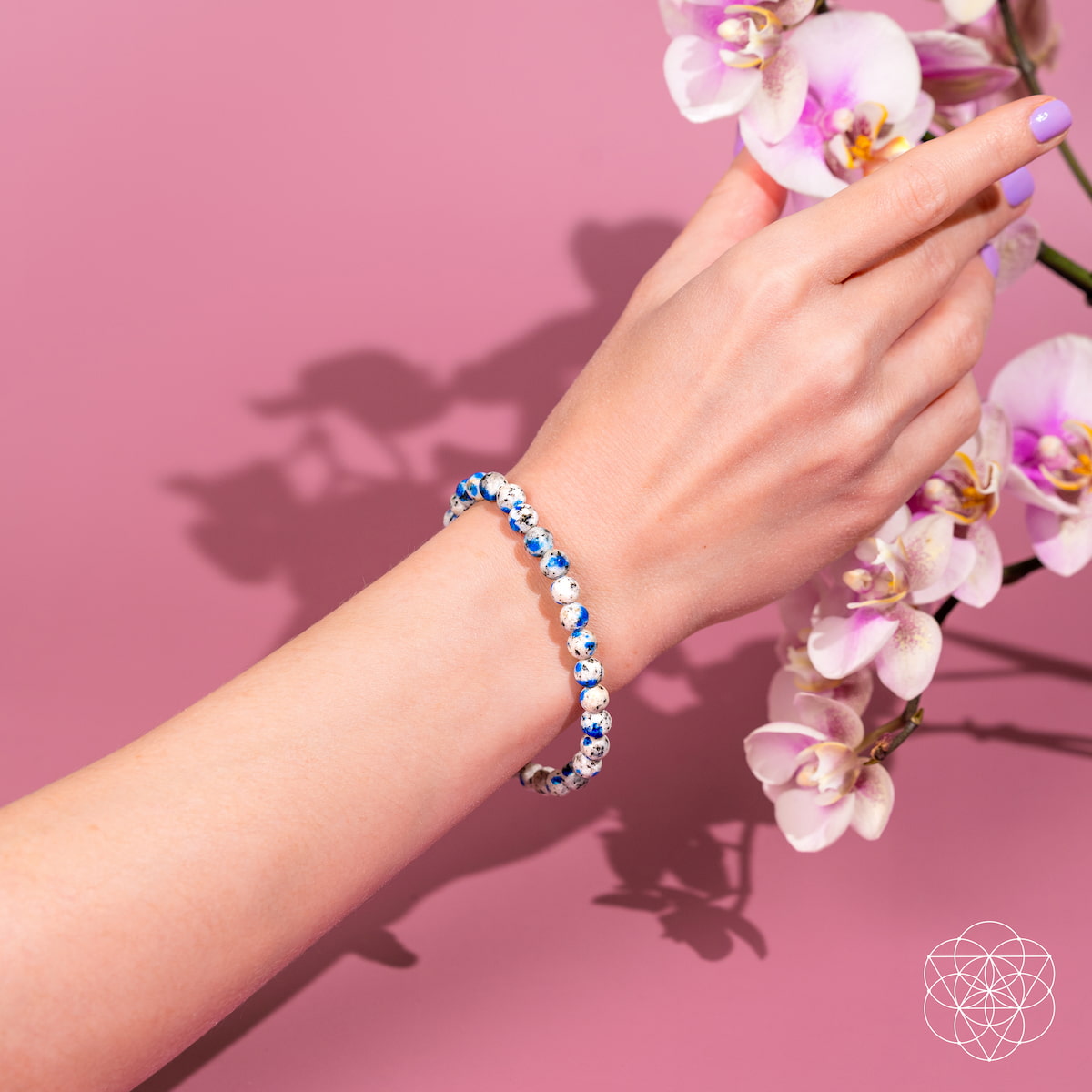 Bracelet rare en pierre K2, symbole d'aventure spirituelle | 6 mm