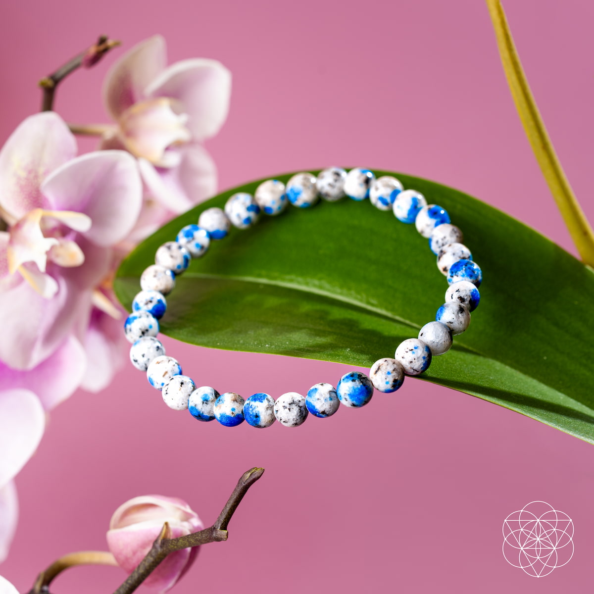 Bracelet rare en pierre K2, symbole d'aventure spirituelle | 6 mm