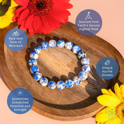 Rare K2 Stone Bracelet of Spiritual Adventure - Tampa Home & Garden Store