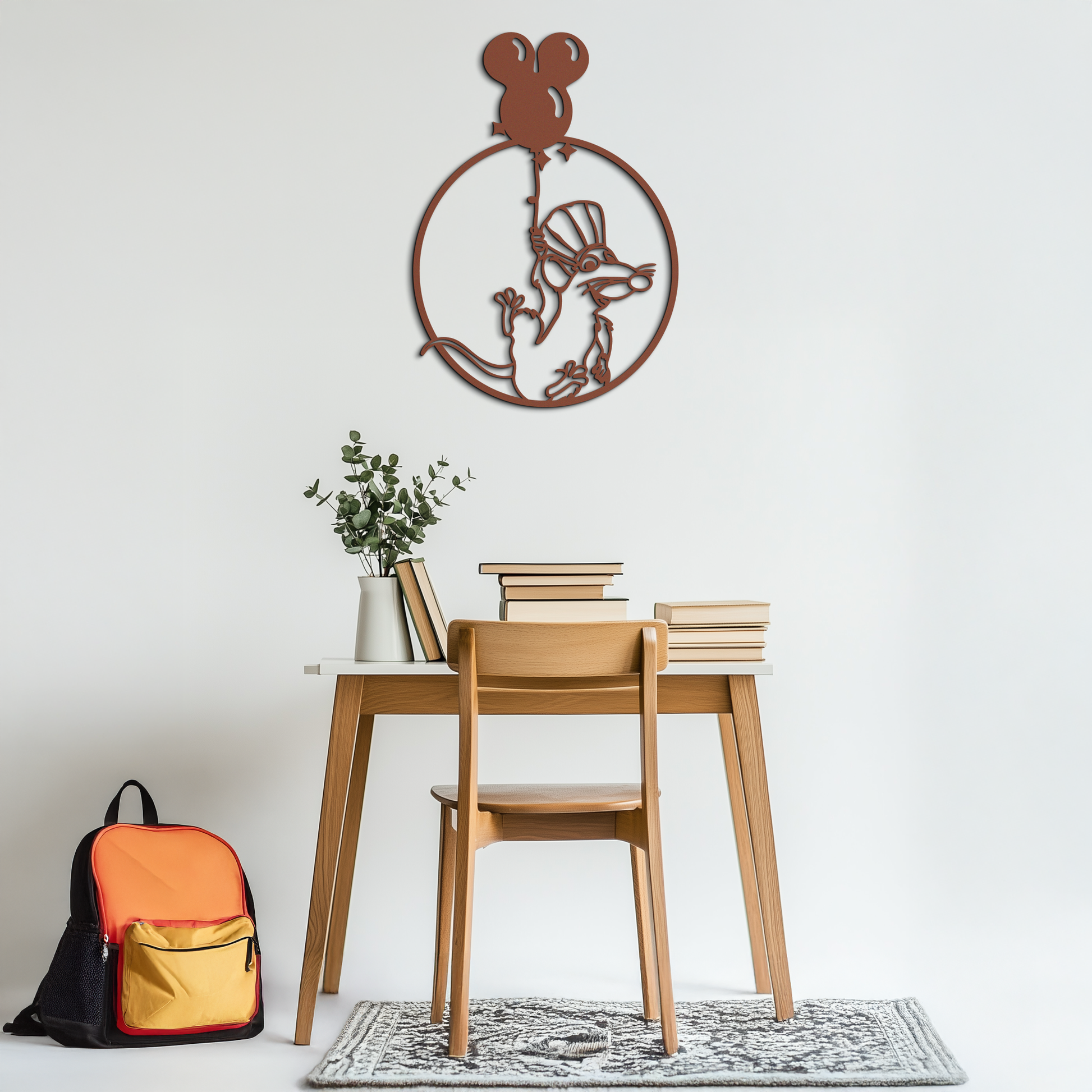 Ratatouille Chef Metal Wall Art – Cartoon Rat Balloon Decor for Kitchen Walls- KAF588 - Tampa Home & Garden Store