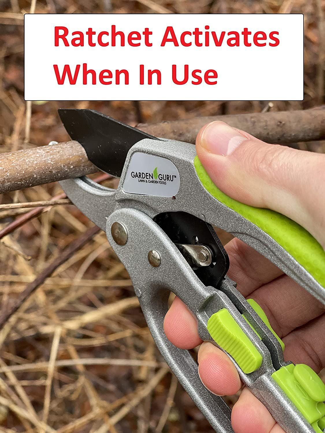 Ratchet Garden Pruning Shears Clippers Deluxe - Tampa Home & Garden Store