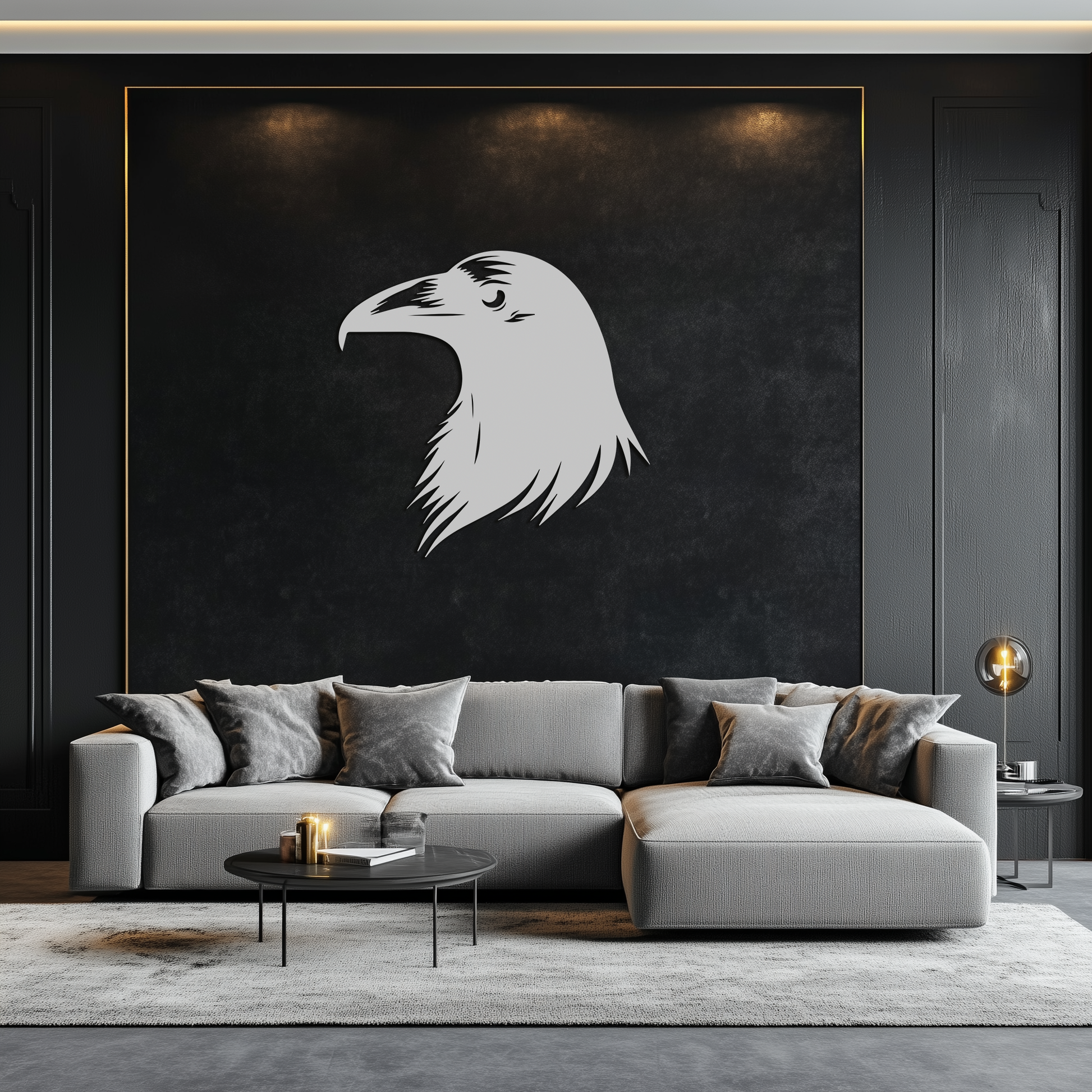 Raven Metal Wall Art - Mysterious Crow Silhouette Decor- KAF277 - Tampa Home & Garden Store