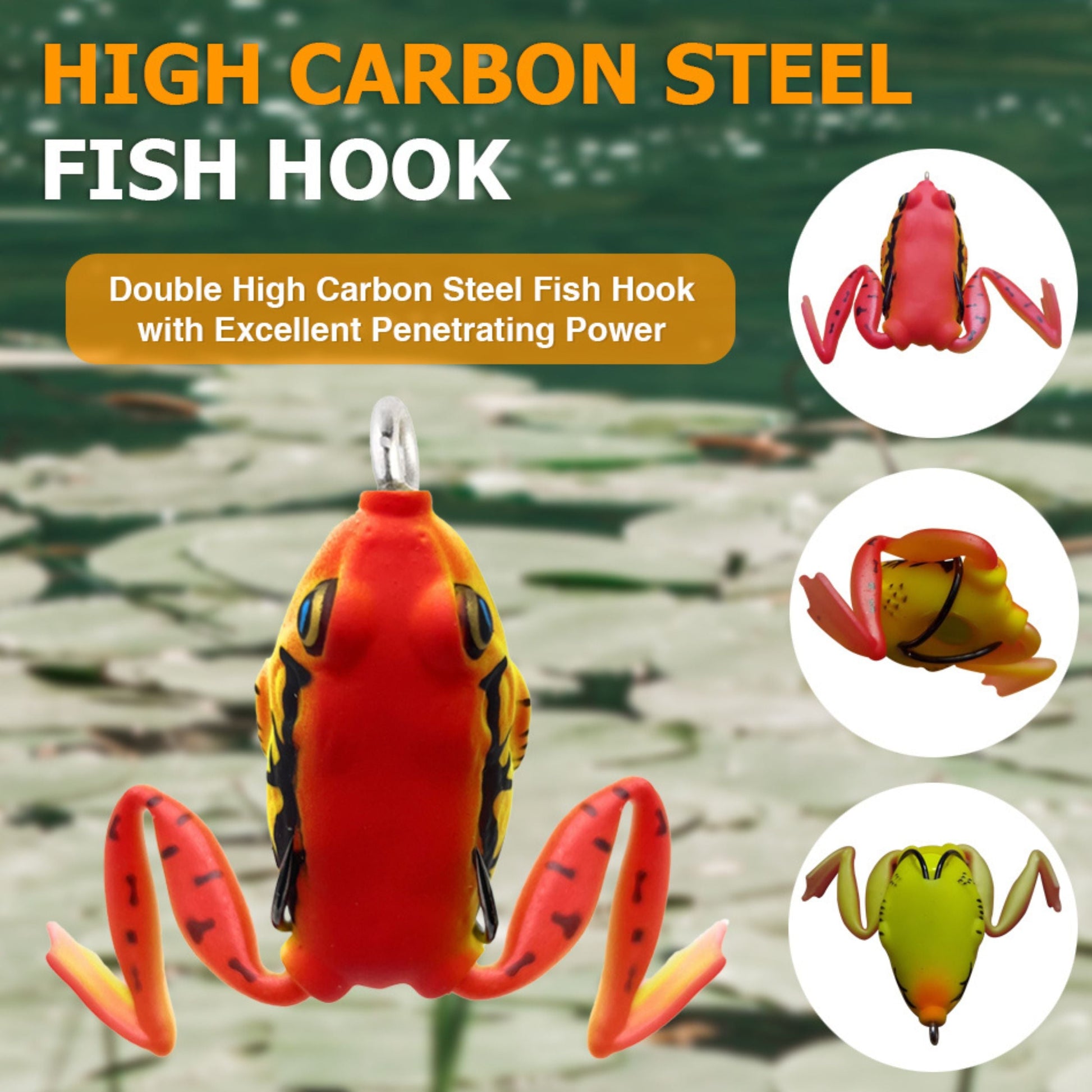 Reaction Tackle 2.25" Hollow Body Frogs with Swimming Legs (2-Pack) - Tampa Home & Garden Store