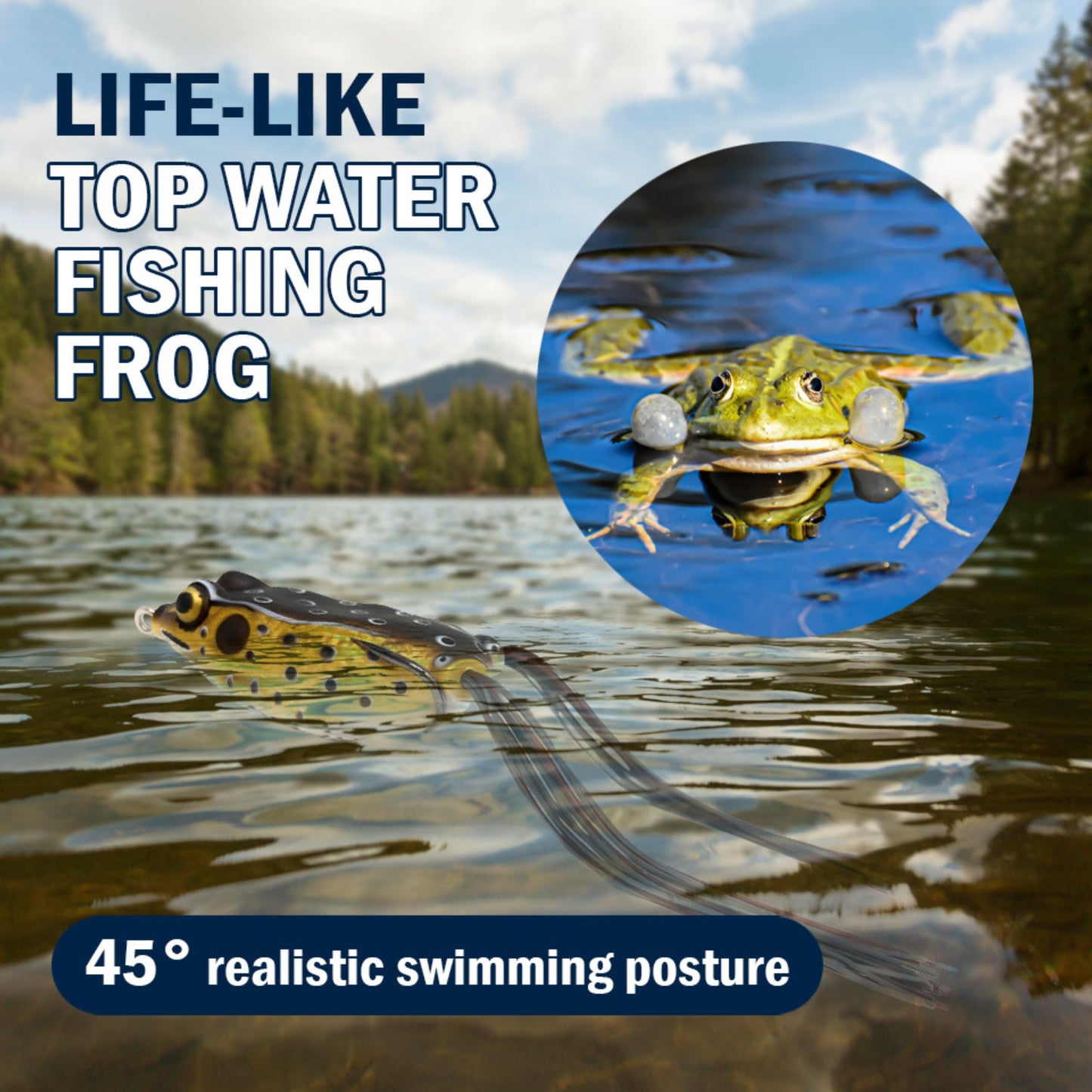 Reaction Tackle 2.5" Hollow Body Frogs / 2-Pack - Tampa Home & Garden Store