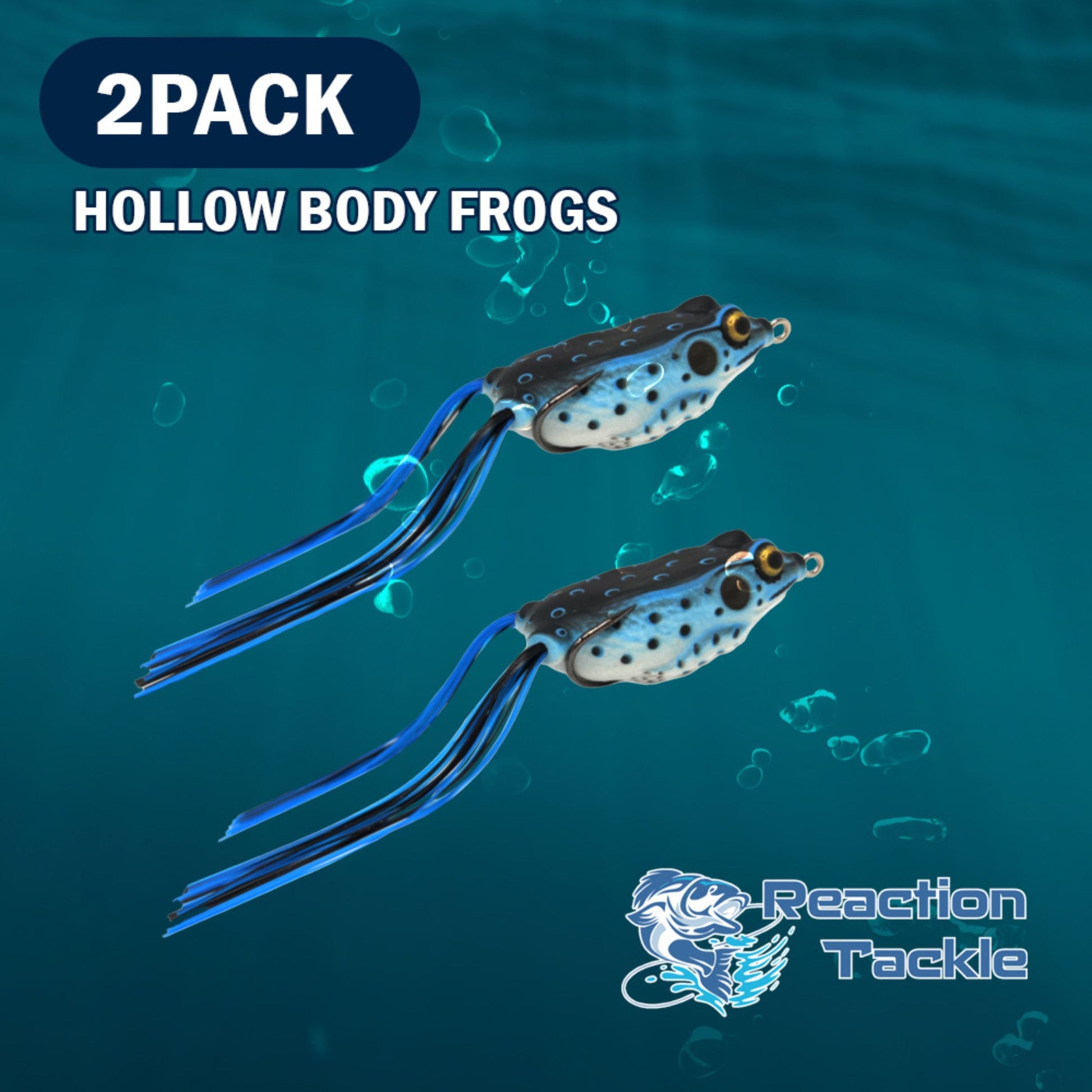 Reaction Tackle 2.5" Hollow Body Frogs / 2-Pack - Tampa Home & Garden Store