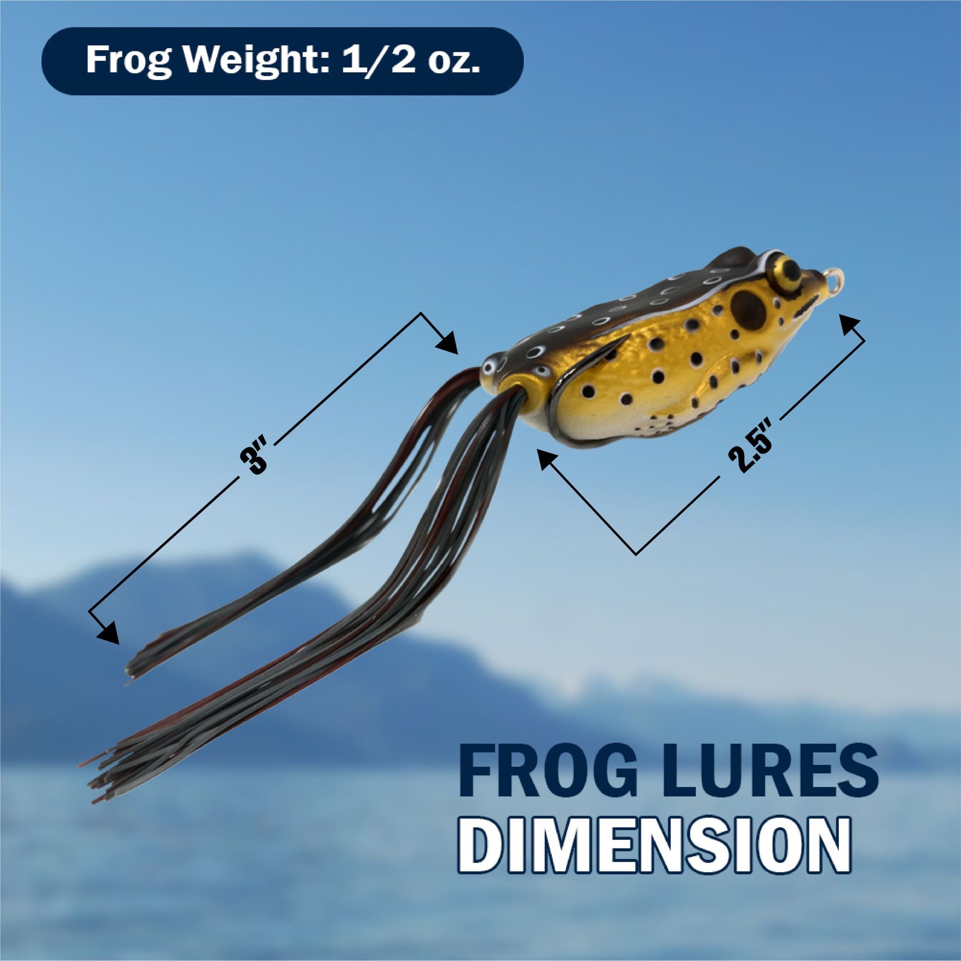 Reaction Tackle 2.5" Hollow Body Frogs / 2-Pack - Tampa Home & Garden Store