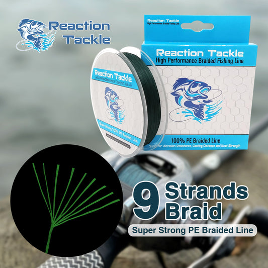Reaction Tackle 9 Strand Braided Fishing Line - Tampa Home & Garden Store