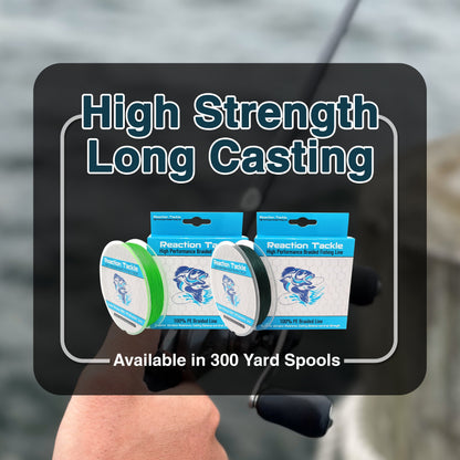 Reaction Tackle 9 Strand Braided Fishing Line - Tampa Home & Garden Store