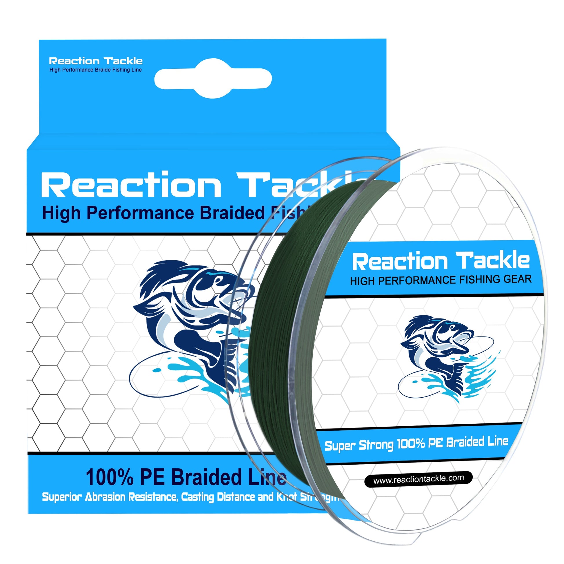 Reaction Tackle 9 Strand Braided Fishing Line - Tampa Home & Garden Store