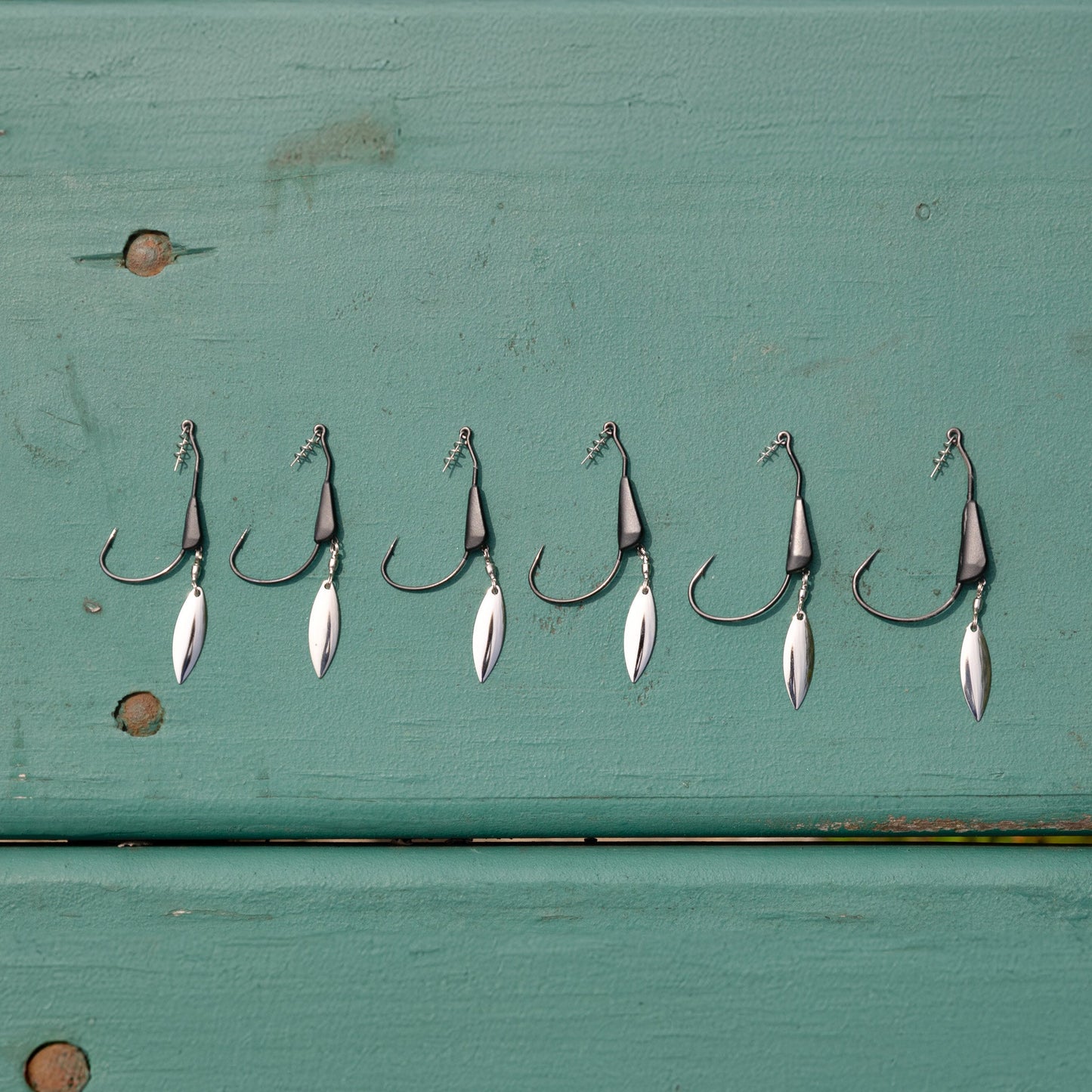 Reaction Tackle Bladed/Tungsten Weighted Swimbait Hooks- 3-Pack - Tampa Home & Garden Store
