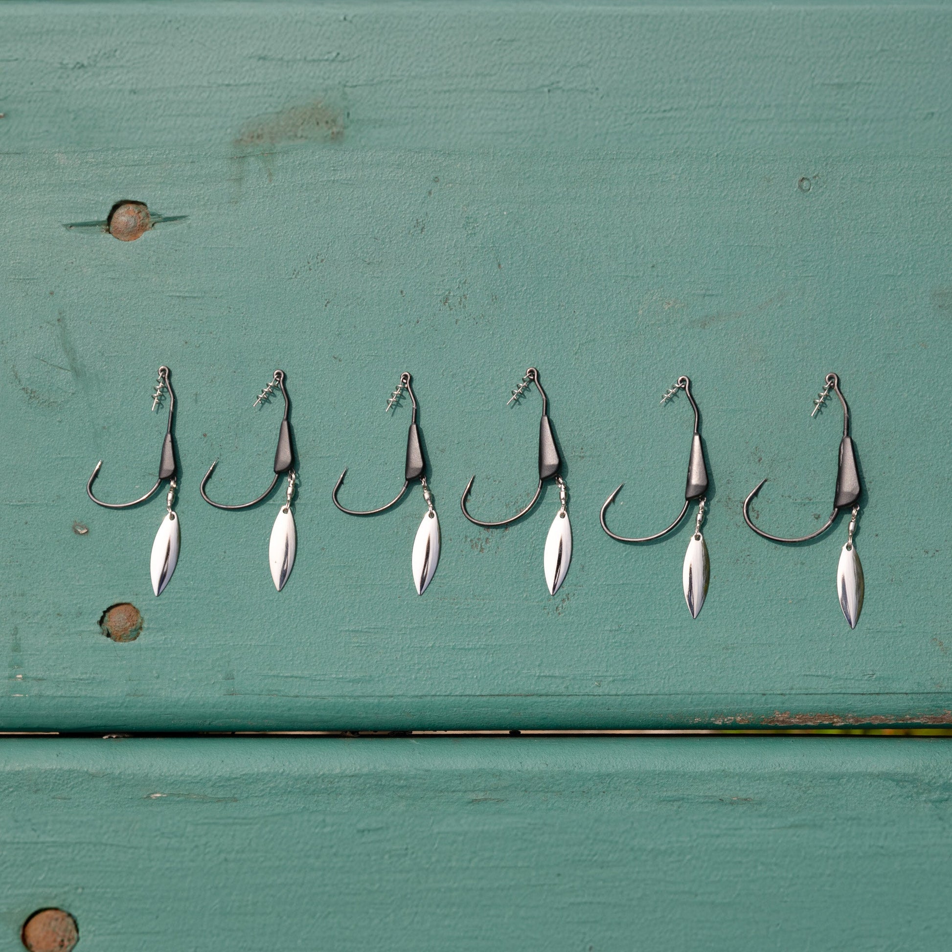 Reaction Tackle Bladed/Tungsten Weighted Swimbait Hooks- 3-Pack - Tampa Home & Garden Store