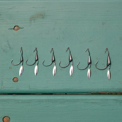 Reaction Tackle Bladed/Tungsten Weighted Swimbait Hooks- 3-Pack - Tampa Home & Garden Store