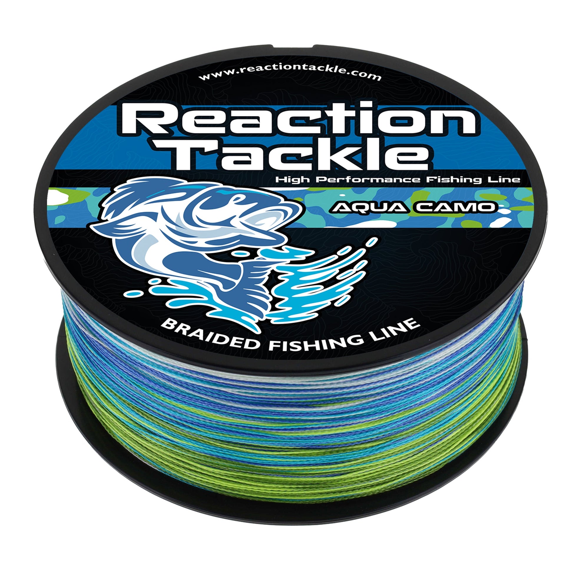 Reaction Tackle Braided Fishing Line - Aqua Camo - Tampa Home & Garden Store