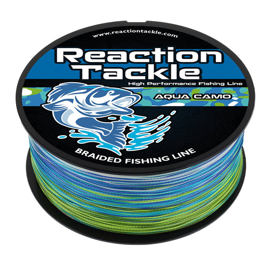 Reaction Tackle Braided Fishing Line - Aqua Camo - Tampa Home & Garden Store