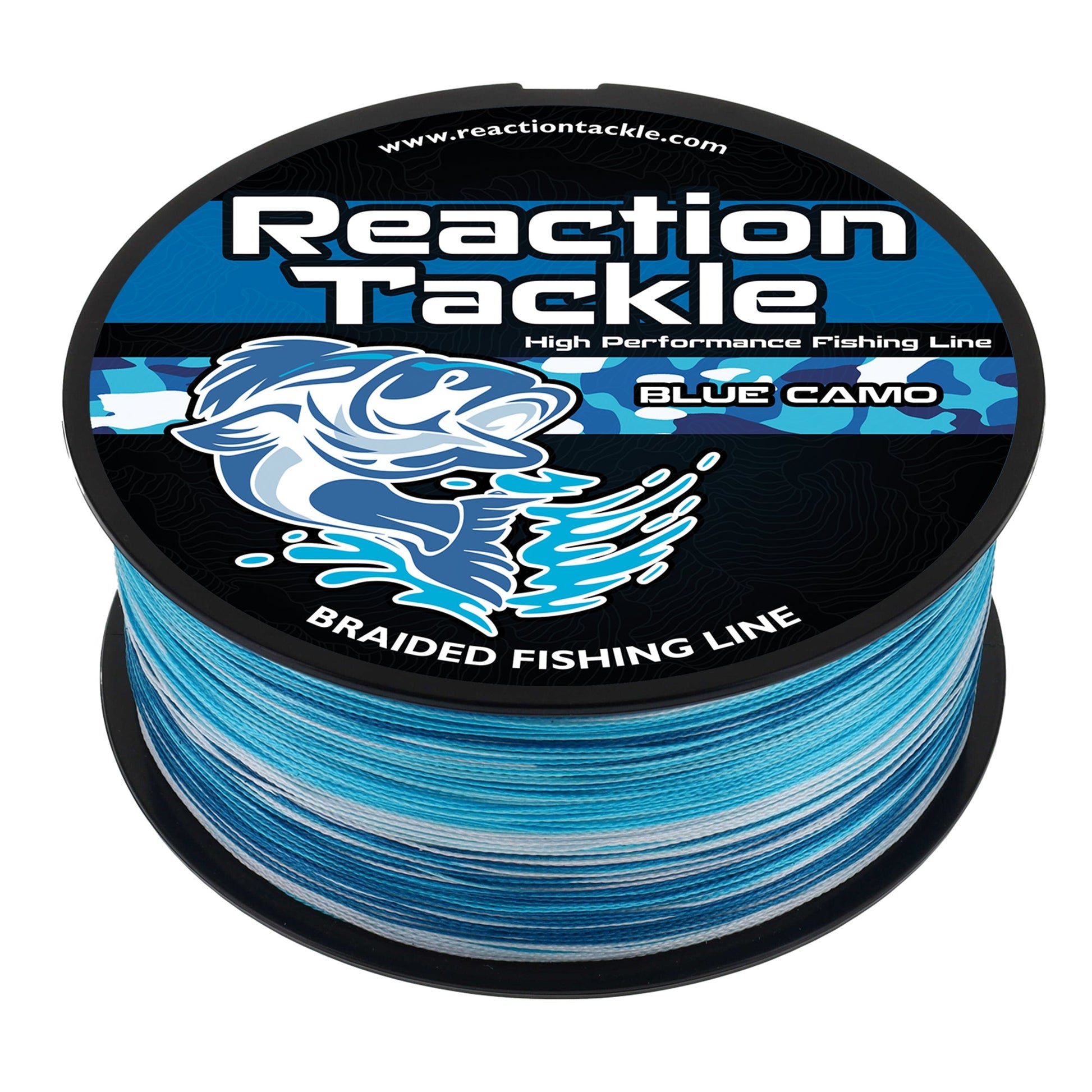 Reaction Tackle Braided Fishing Line - Blue Camo - Tampa Home & Garden Store