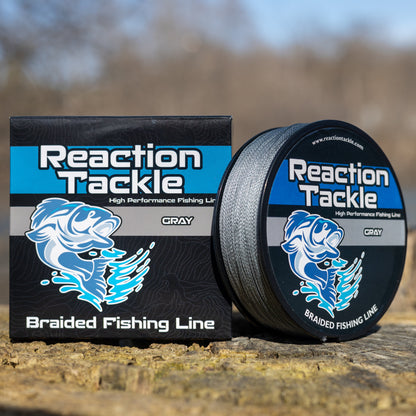Ligne de pêche tressée Reaction Tackle - Grise