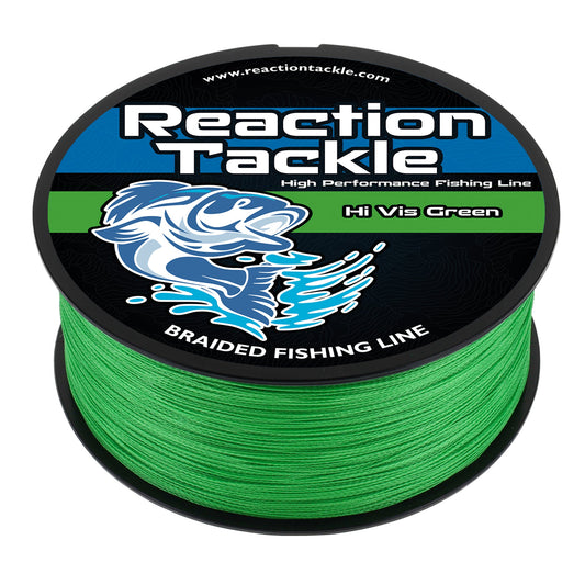 Reaction Tackle Braided Fishing Line - Hi-Vis Green - Tampa Home & Garden Store