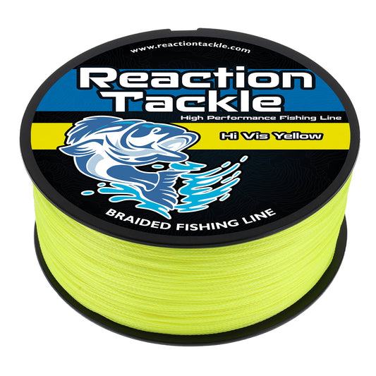 Reaction Tackle Braided Fishing Line - Hi-Vis Yellow - Tampa Home & Garden Store