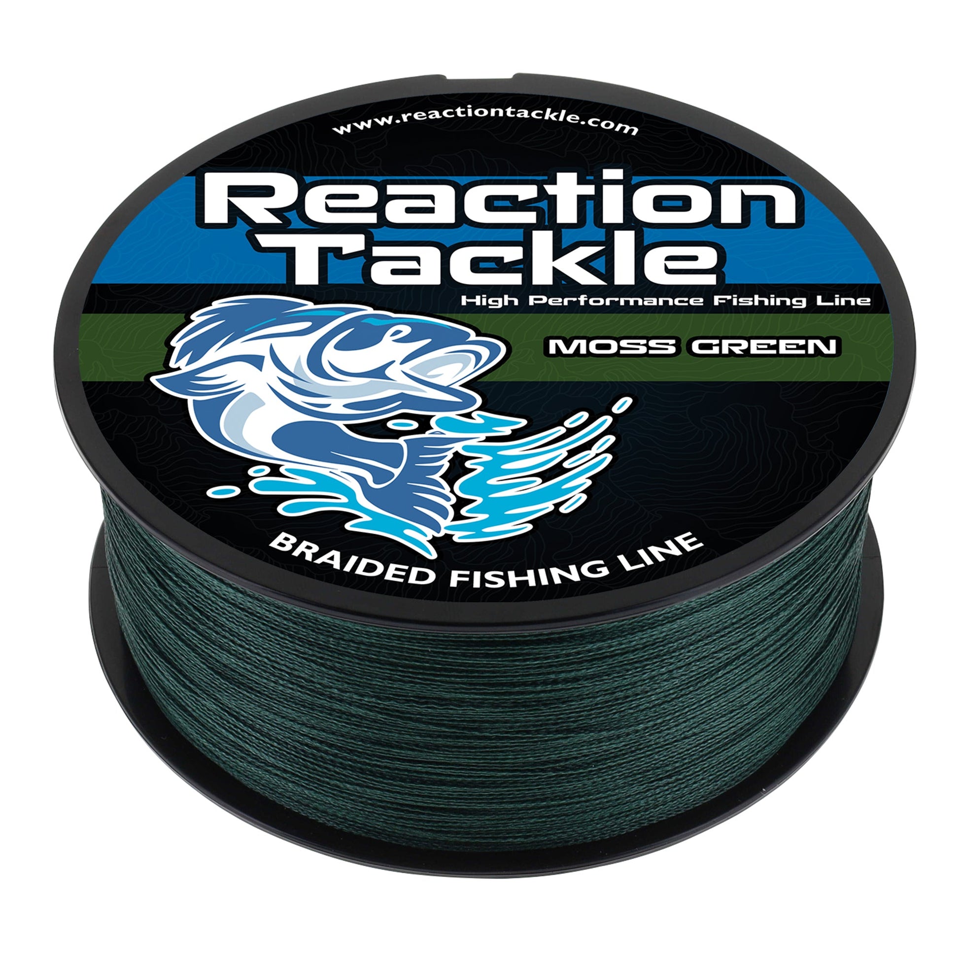 Reaction Tackle Braided Fishing Line - Moss Green - Tampa Home & Garden Store