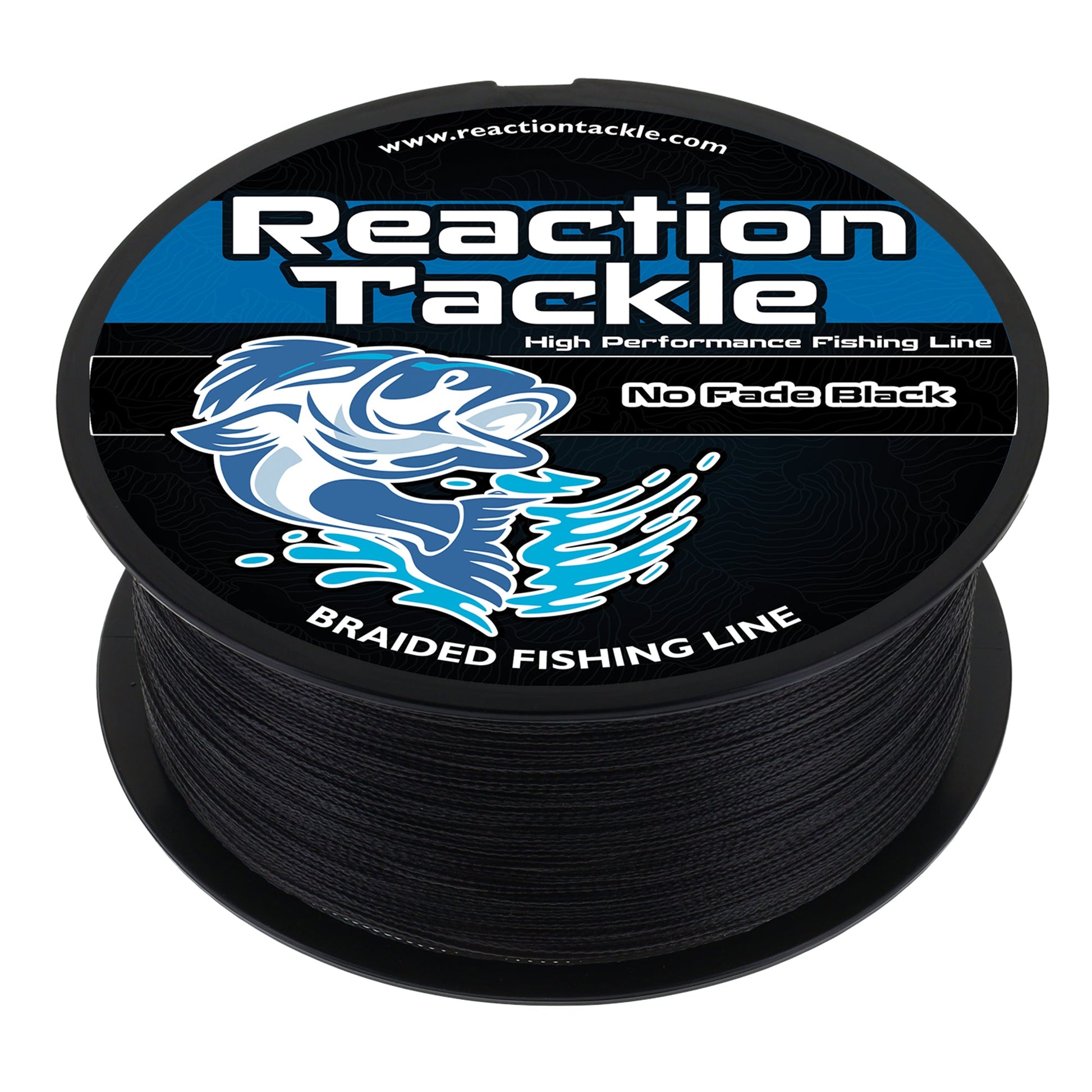 Reaction Tackle Braided Fishing Line - NO FADE Black - Tampa Home & Garden Store