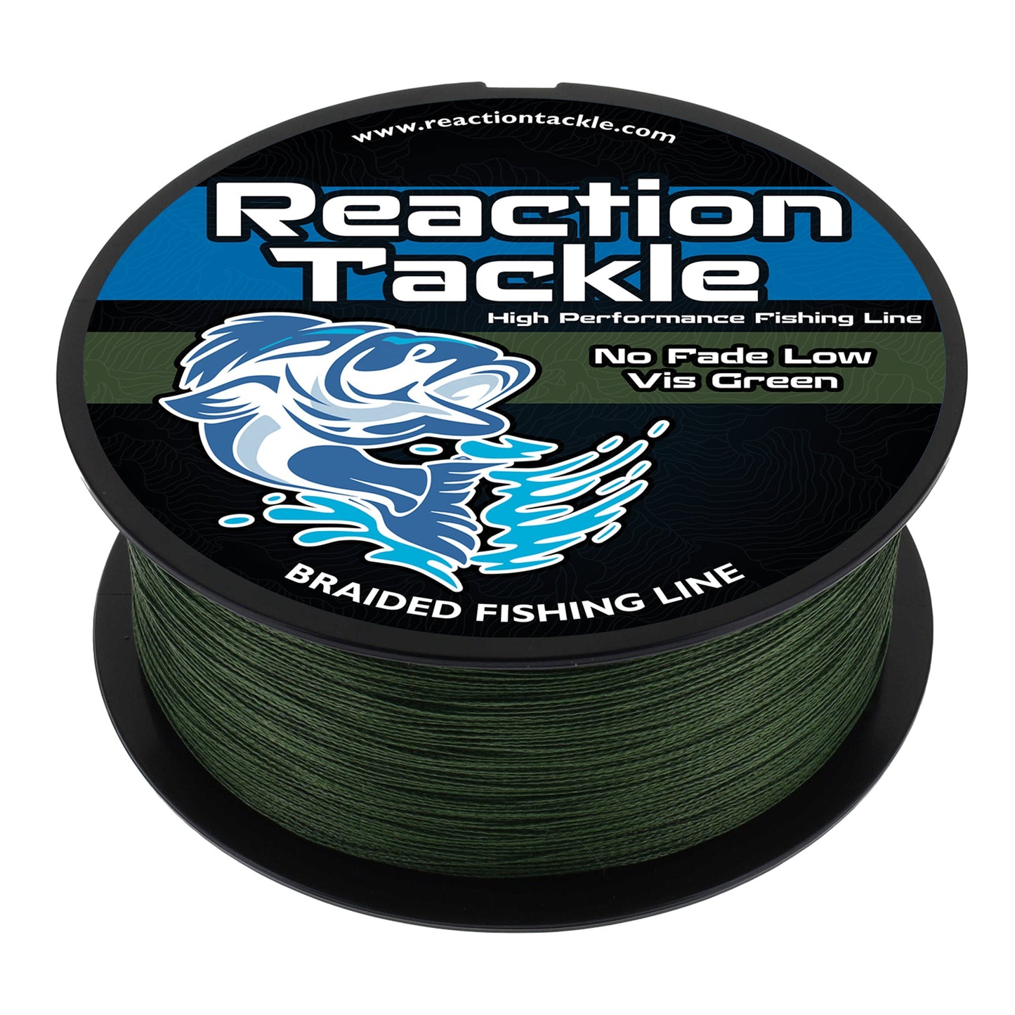 Reaction Tackle Braided Fishing Line - NO FADE Low-Vis Green - Tampa Home & Garden Store