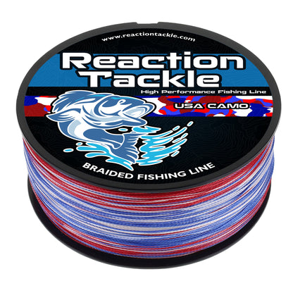 Reaction Tackle Braided Fishing Line - USA Camo - Tampa Home & Garden Store