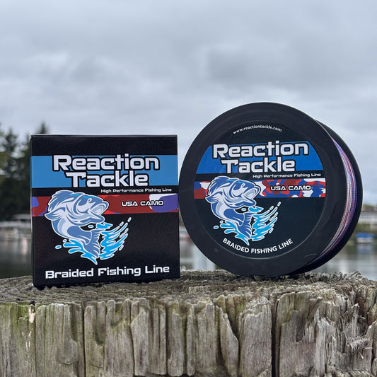 Reaction Tackle Braided Fishing Line - USA Camo - Tampa Home & Garden Store
