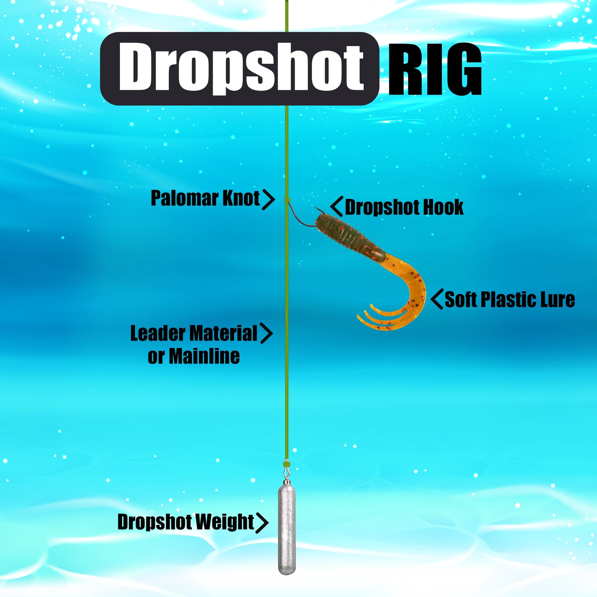 Reaction Tackle Drop Shot Hooks- Pack of 50 - Tampa Home & Garden Store