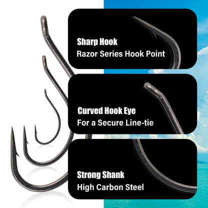 Reaction Tackle Drop Shot Hooks- Pack of 50 - Tampa Home & Garden Store