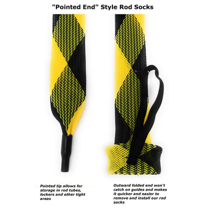 Reaction Tackle Fishing Rod Cover / Rod Sleeve / Rod Sock (2-Pack) - Tampa Home & Garden Store
