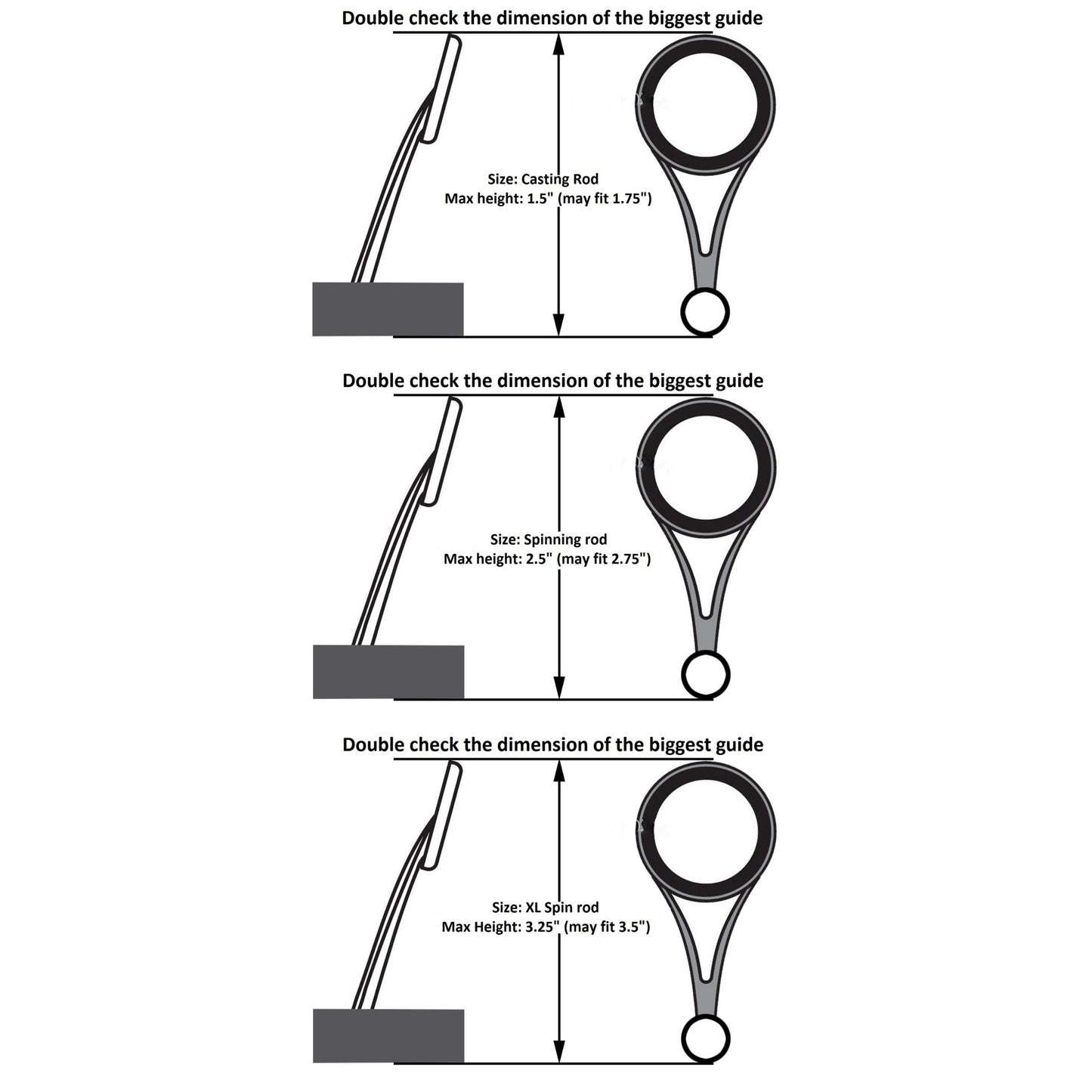 Reaction Tackle Fishing Rod Cover / Rod Sleeve / Rod Sock (2-Pack) - Tampa Home & Garden Store