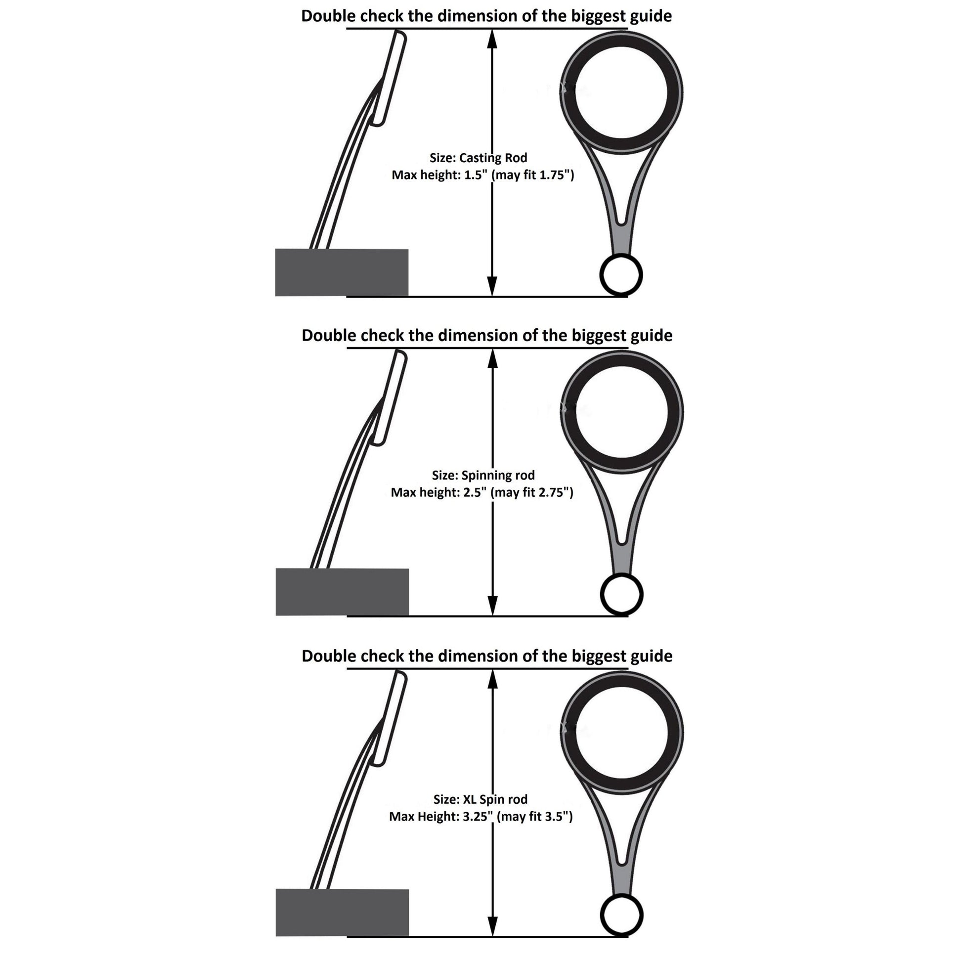 Reaction Tackle Fishing Rod Cover / Rod Sleeve / Rod Sock (2-Pack) - Tampa Home & Garden Store