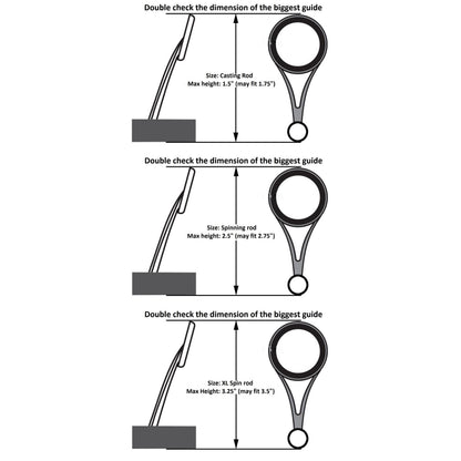 Reaction Tackle Fishing Rod Cover / Rod Sleeve / Rod Sock (2-Pack) - Tampa Home & Garden Store
