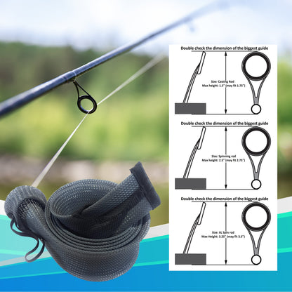 Reaction Tackle Fishing Rod Cover / Rod Sleeve / Rod Sock (2-Pack) - Tampa Home & Garden Store