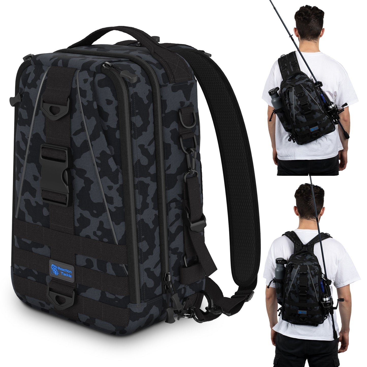 Reaction Tackle Fishing Tackle 2-in-1 Sling Bag/Backpack- 3 Sizes - Tampa Home & Garden Store