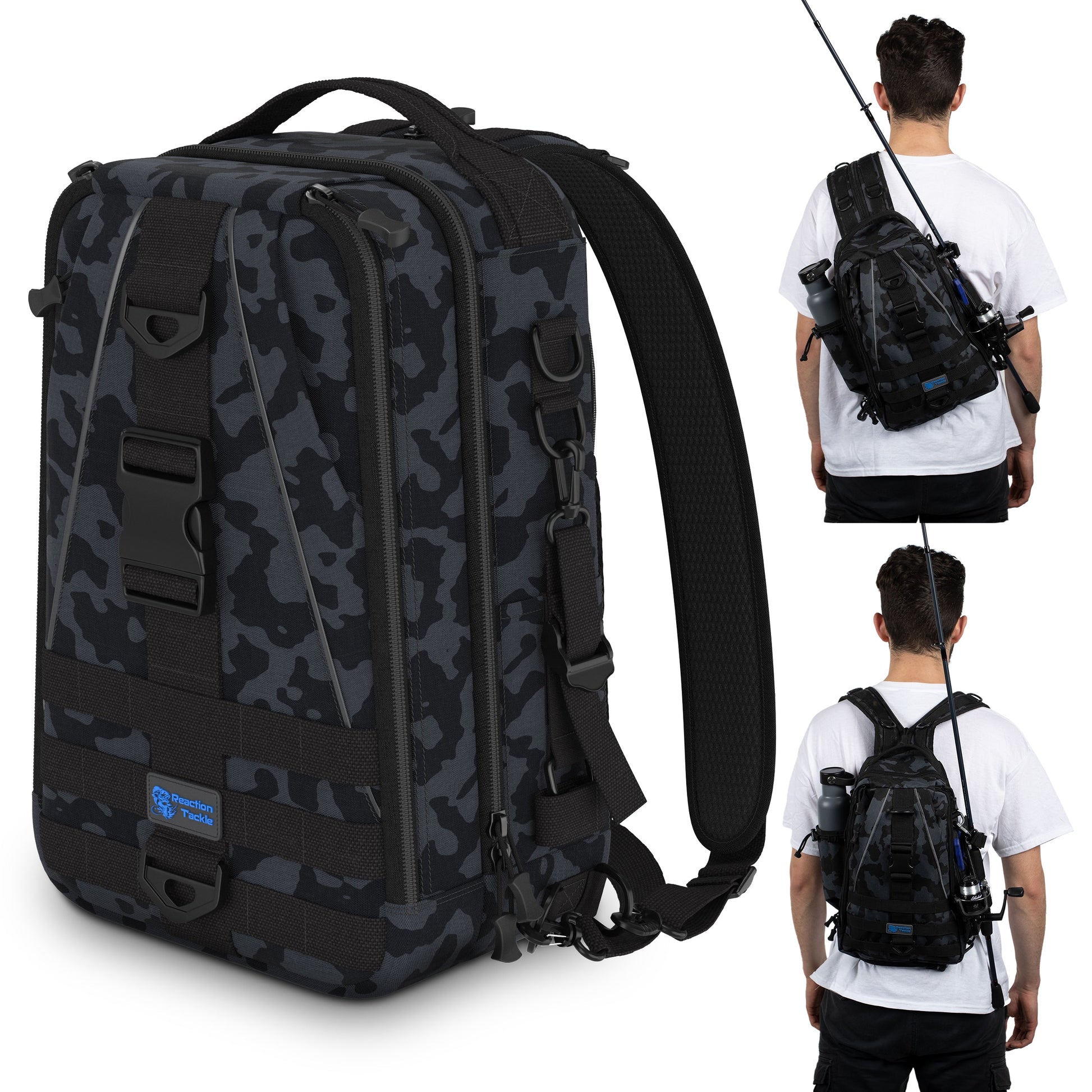 Reaction Tackle Fishing Tackle 2-in-1 Sling Bag/Backpack- 3 Sizes - Tampa Home & Garden Store