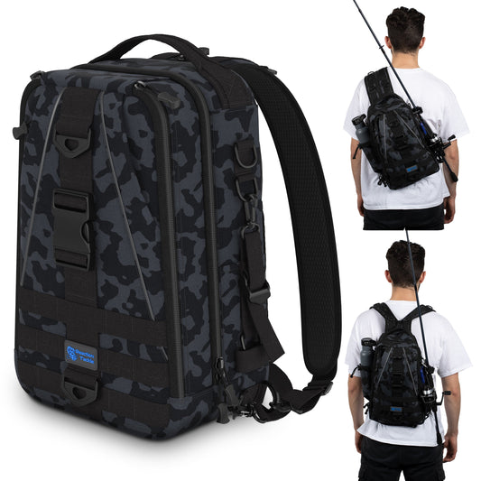 Reaction Tackle Fishing Tackle 2-in-1 Sling Bag/Backpack- 3 Sizes - Tampa Home & Garden Store
