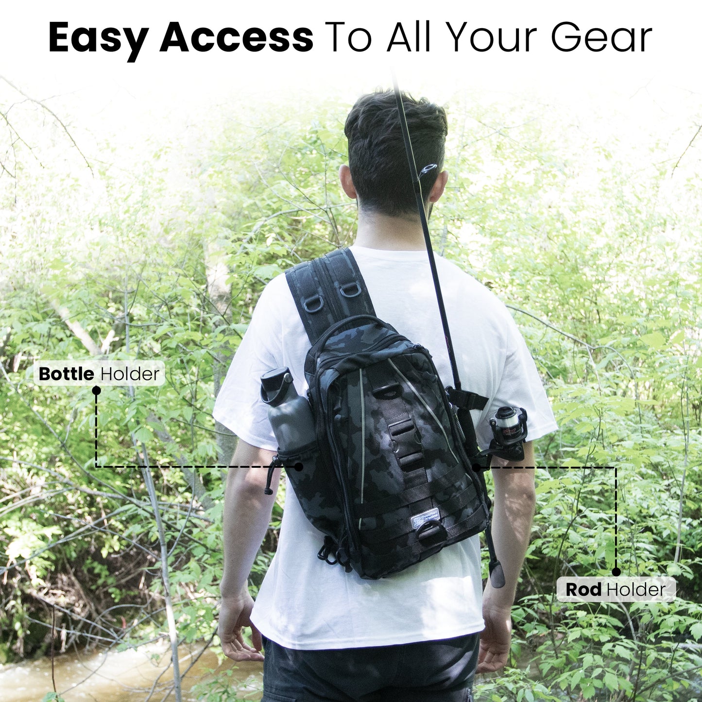 Reaction Tackle Fishing Tackle 2-in-1 Sling Bag/Backpack- 3 Sizes - Tampa Home & Garden Store