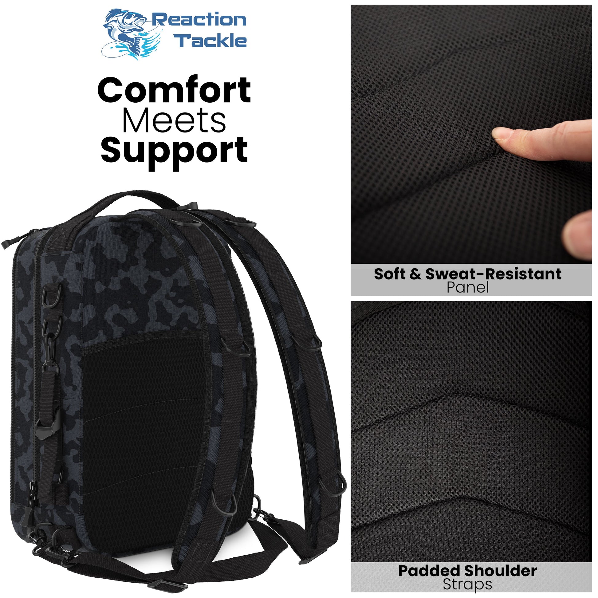 Reaction Tackle Fishing Tackle 2-in-1 Sling Bag/Backpack- 3 Sizes - Tampa Home & Garden Store